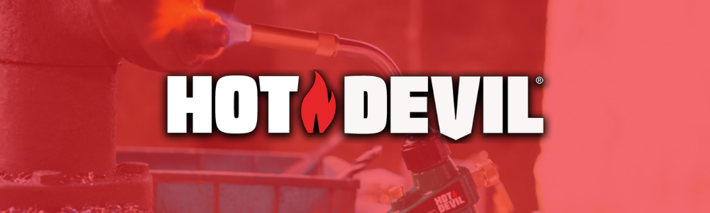 Tools promotional banner featuring Hot Devil gear and product callouts.