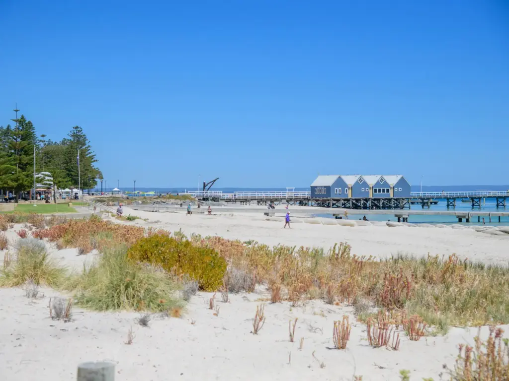 Busselton Jetty and coastal foreshore, where salt air speeds up rust on metal.